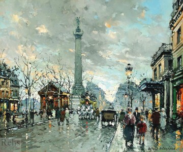 AB place de la bastiile 3 Parisian Oil Paintings